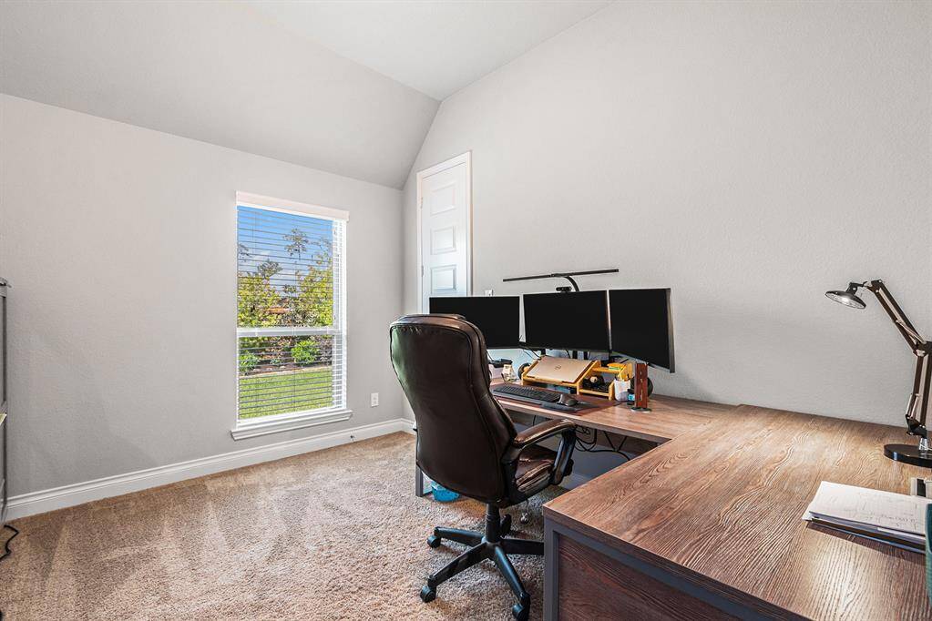 Another secondary bedroom being used as an office.