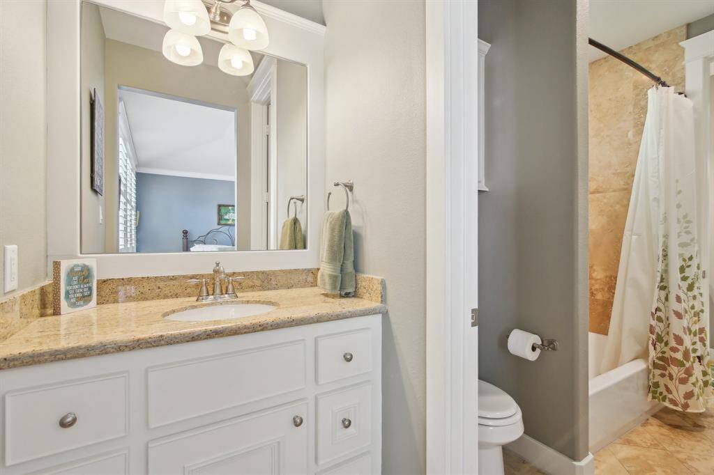 Vanity to bedroom 2