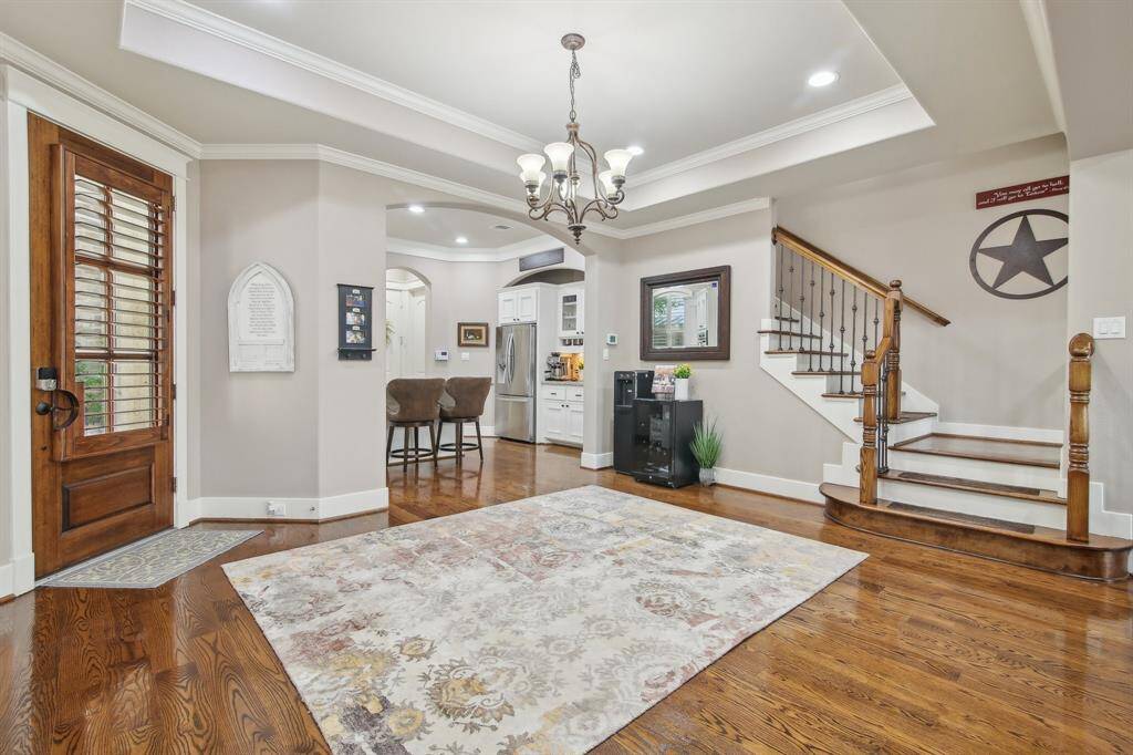 Enter the home where you will find the perfect place to add your dining table.