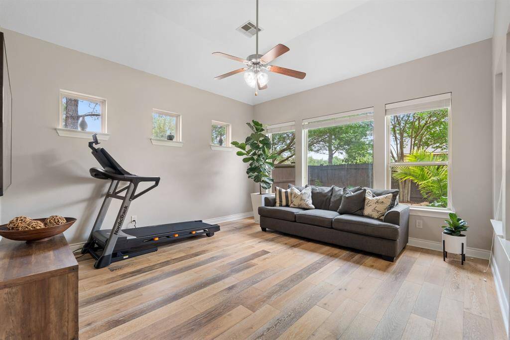 Expansive game room can be flex to any need