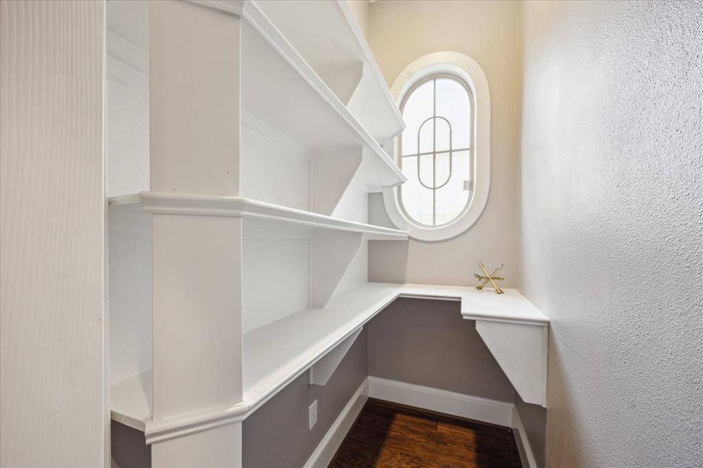 One of many storage closets in the home.