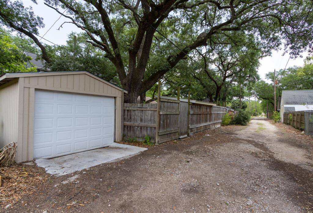 Garage access from the alley