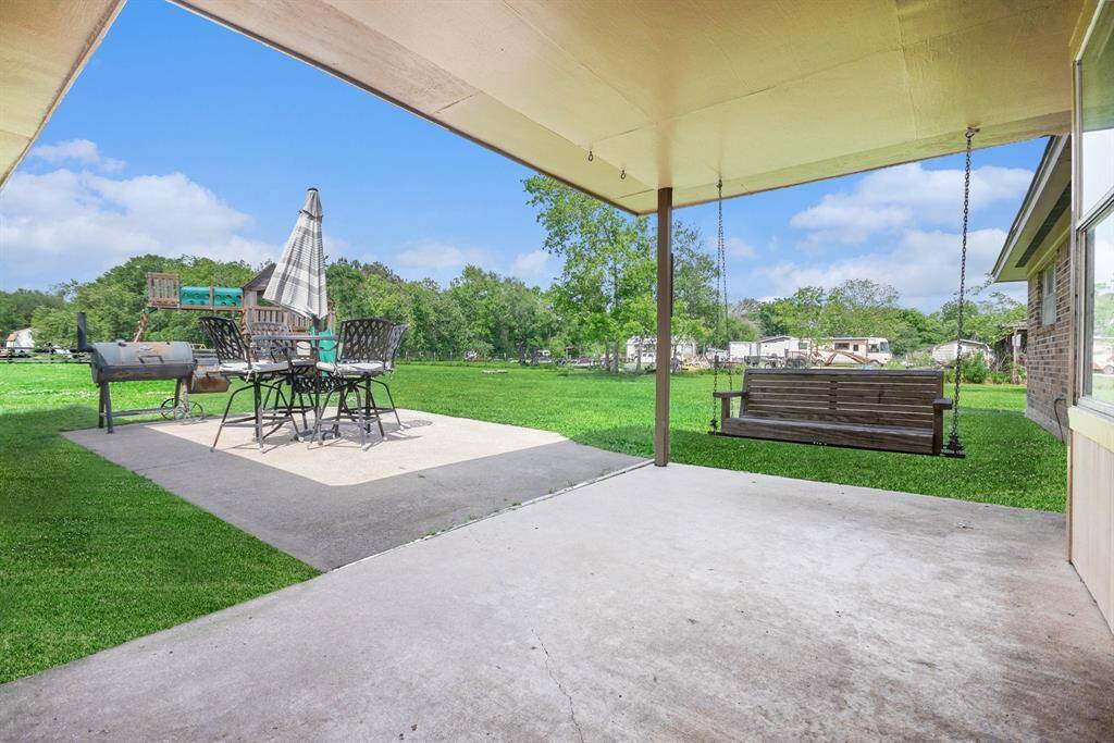 Enjoy the time spent in the huge backyard and covered patio.