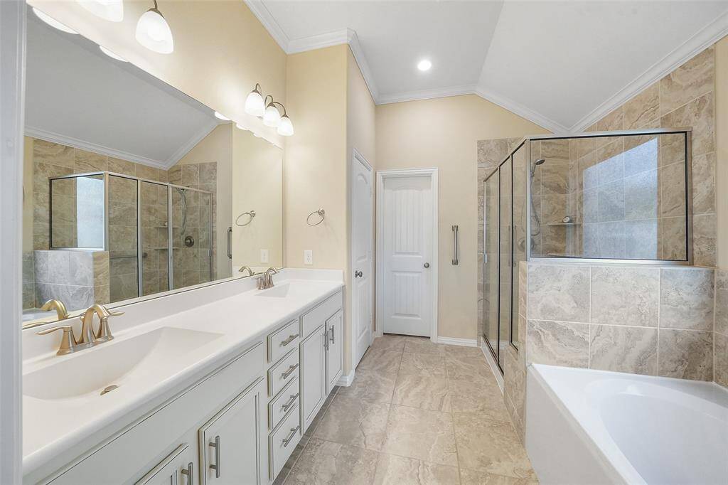 Ample storage in the walk in closet!