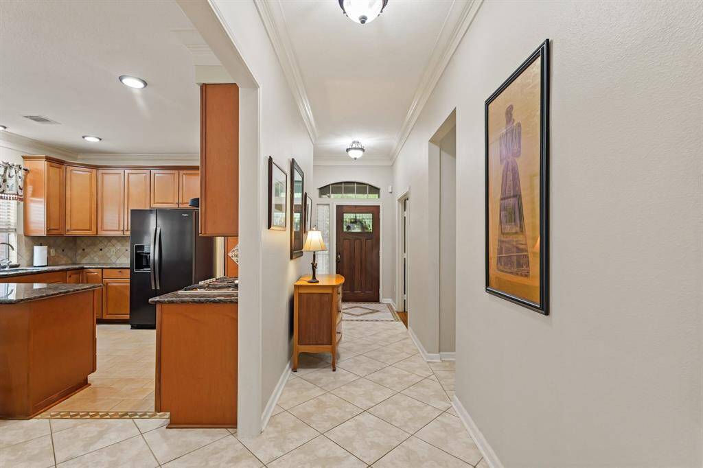 Hallway facing front door