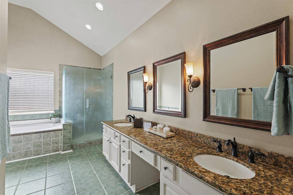 Primary Bathroom with double sinks