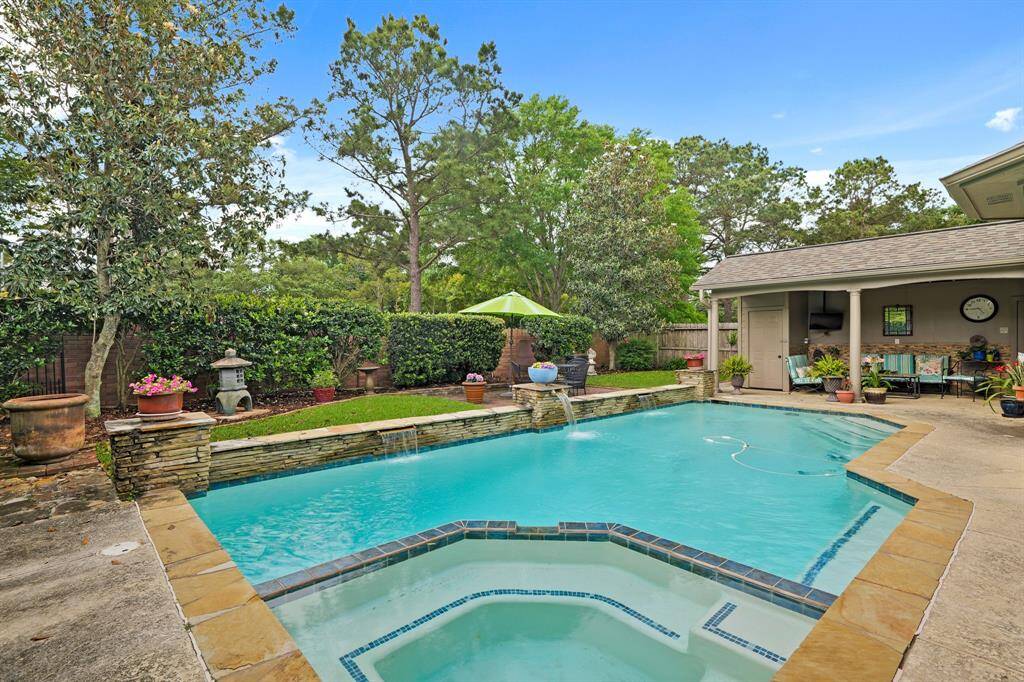 Backyard Pool and Spa View