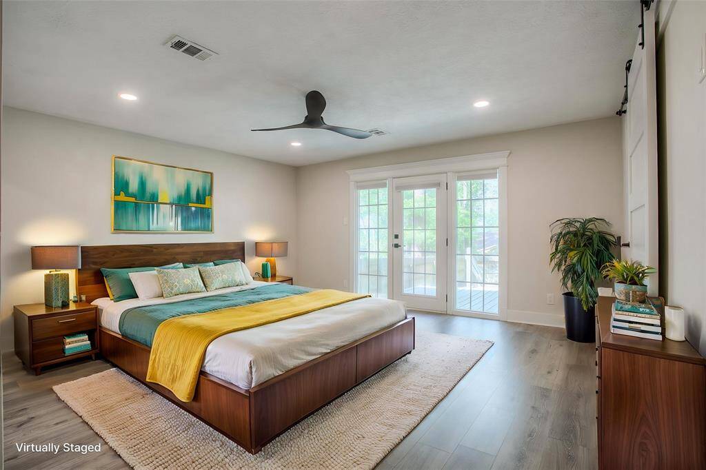 Virtually Staged Primary Bedroom
