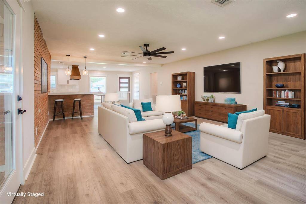 Virtually Staged Living Room