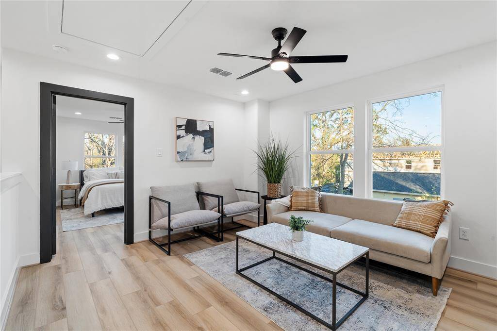 The secondary flex space offers endless possibilities, whether as a cozy living area, a playroom, or a home office. This versatile space provides both comfort and functionality to suit your lifestyle needs.