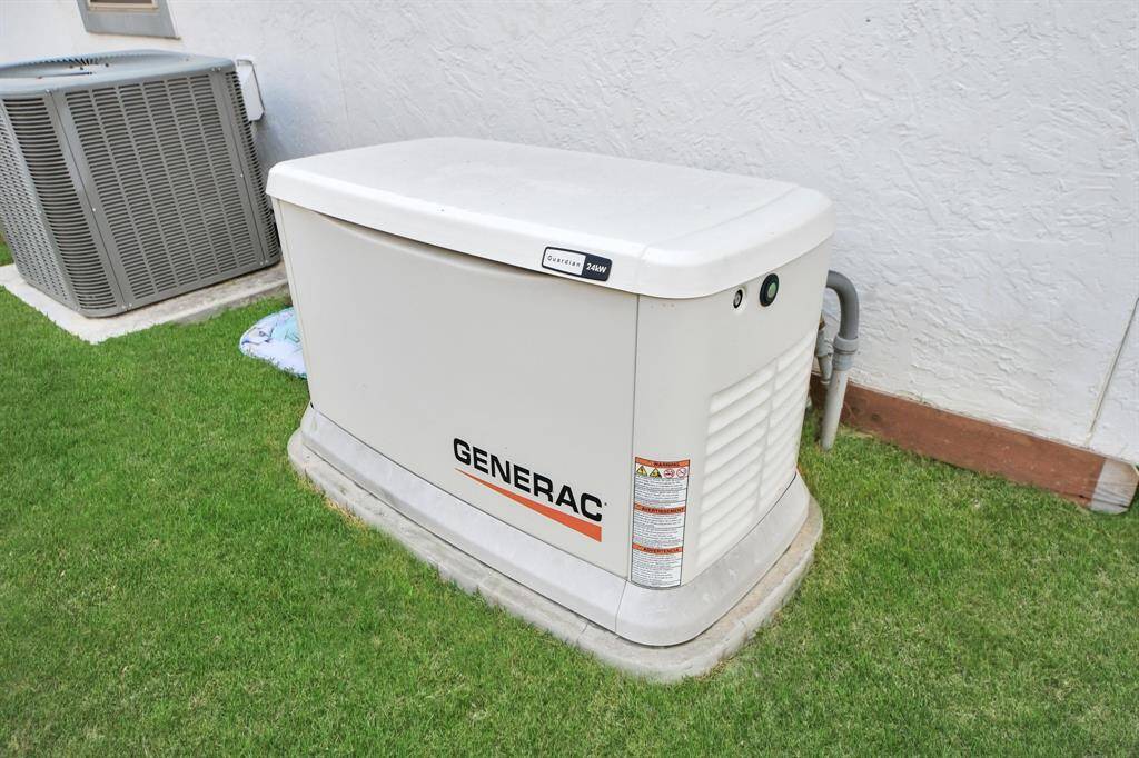 This home also has a generator.