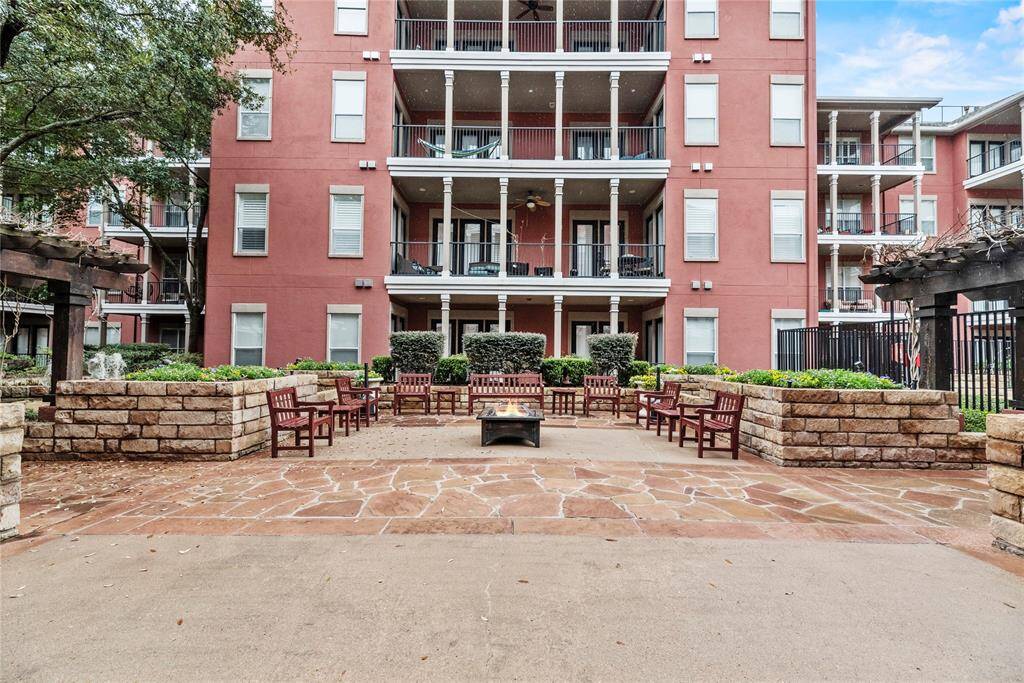 The beautiful courtyard is a perfect setting for hanging out with friends around the fire pit.  There is a grill area for cooking out by the pool!
