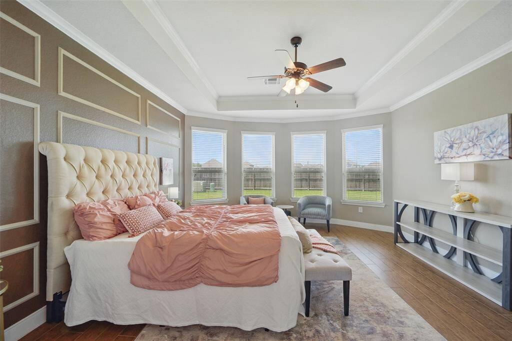 Privacy is key, being tucked away on the first floor back left of the home.