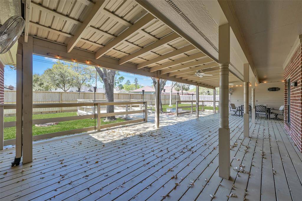 Another view of the covered patio