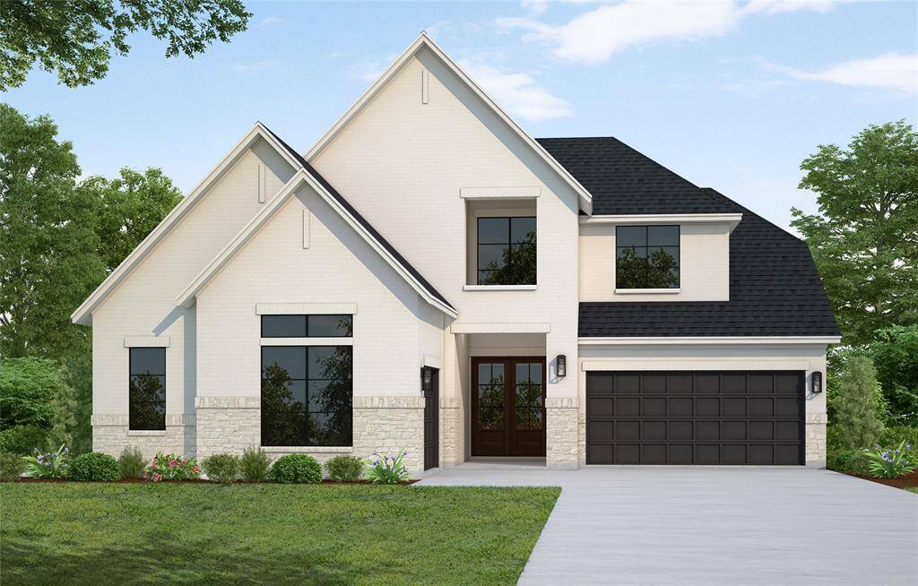 Westin Homes NEW Construction (Dalton, Elevation A) CURRENTLY BEING BUILT. Two story. 5 bedrooms. 4.5 baths. Elegant double front door entry, Family room, informal dining room and study. Spacious island kitchen open to family room. Primary suite with large double walk-in closets and secondary bedroom on first floor. Three additional bedrooms, spacious game room and media room on second floor. Attached 2-car and 1-car garages.