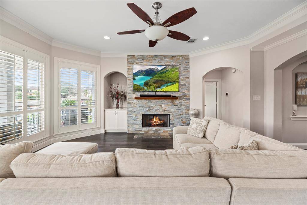 No family room is complete without a fireplace. Enjoy retelling childhood stories to your children or grandbabies by the cozy fire.