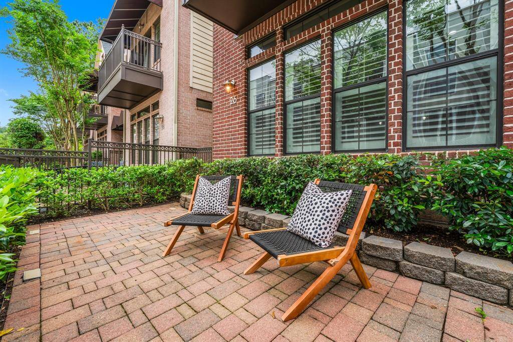 Large picture windows provide plenty of natural light.