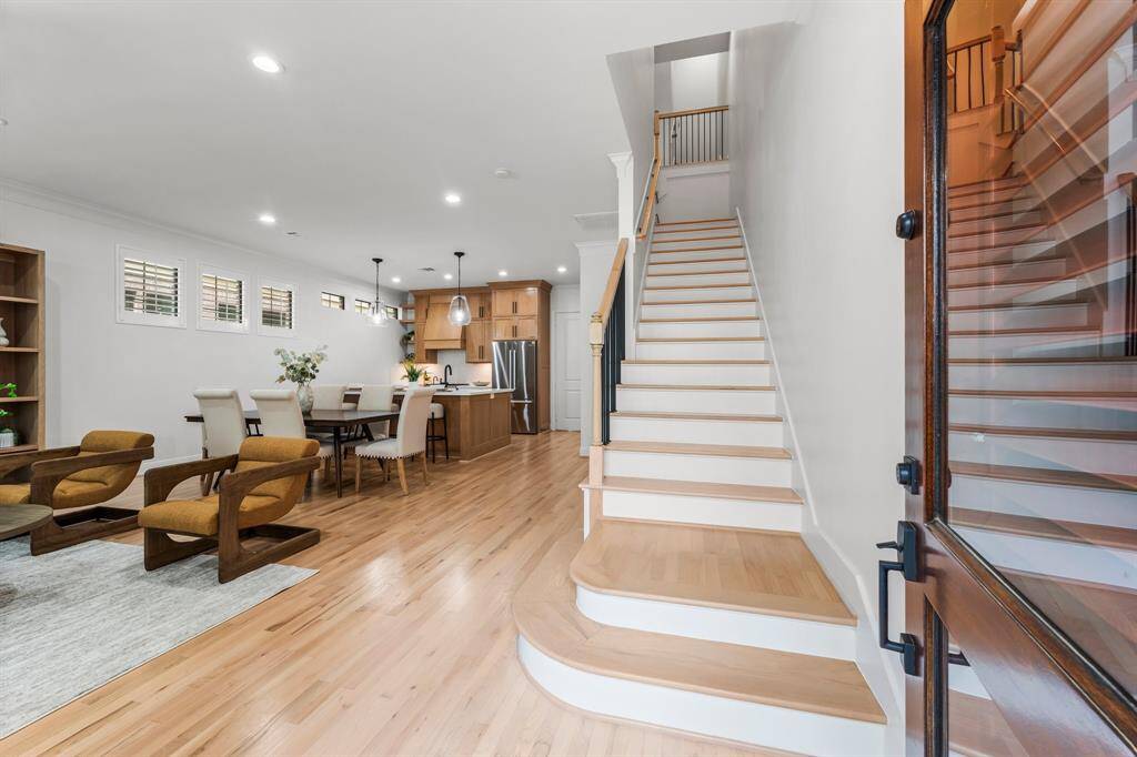 This redesigned open concept main floor provides a seamless space to entertain and relax with family and friends.
