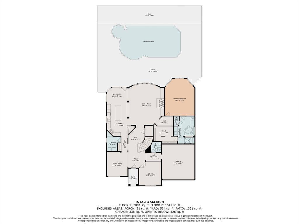 Downstairs floor plan