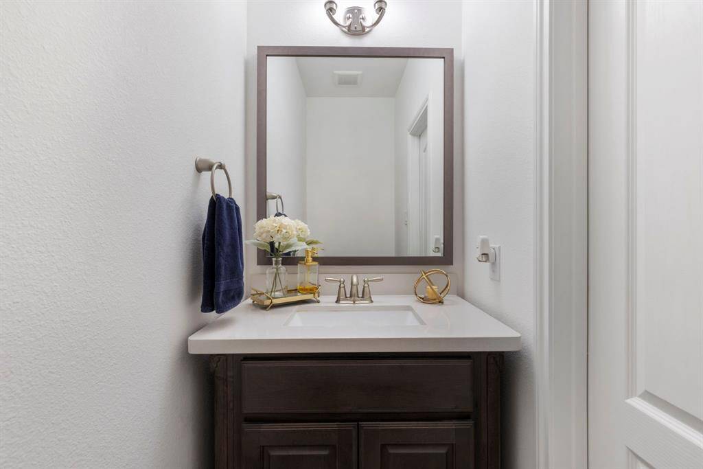 Half bath is conveniently located for you guests.