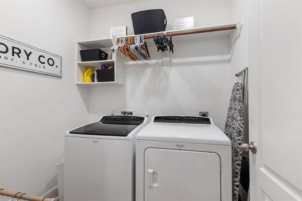 Spacious laundry room