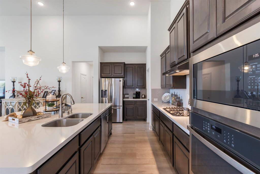 This lovely plan is open to family room.