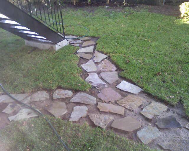 Backyard walkway