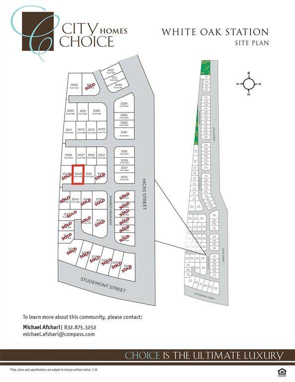 Site Plan - outlined in RED details the homes location!