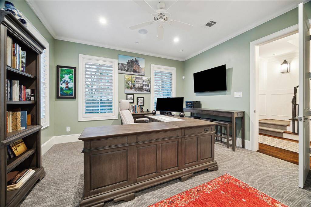 First floor living space. Whether it's used as a guest room, a quiet retreat, or a home office, having an attached bathroom makes the space even more functional and private.