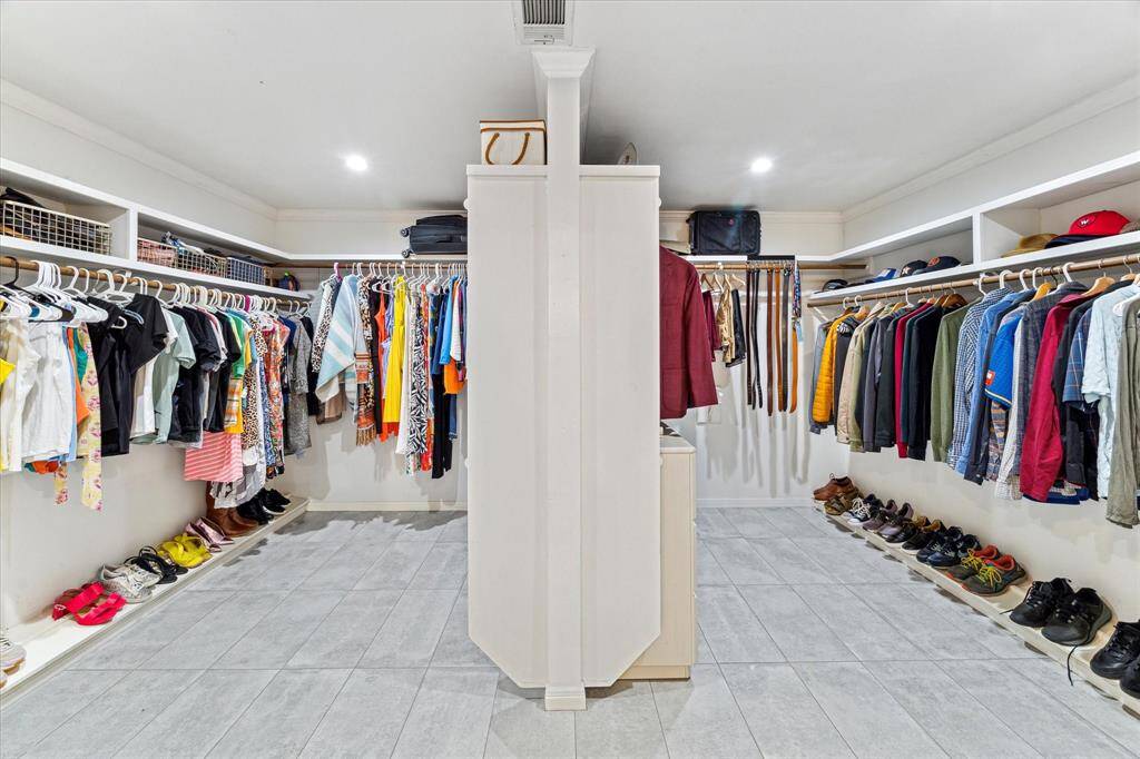 Here is the primary closet - it is a room in itself
