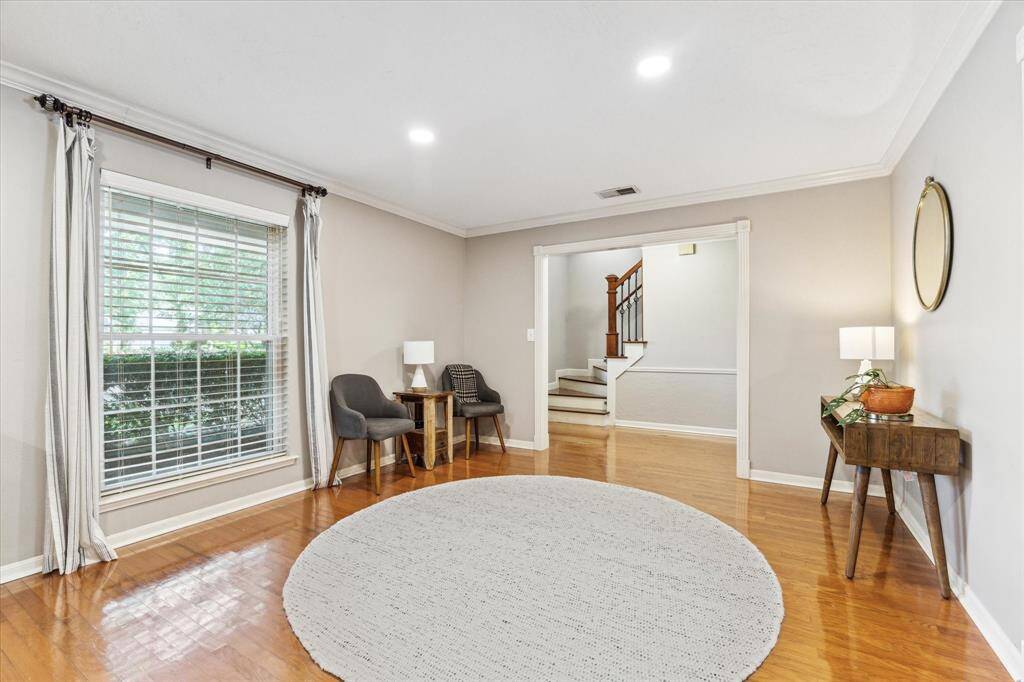 Make this area whatever you want, sitting room, formal living area. Beautiful calming color tones through out the house