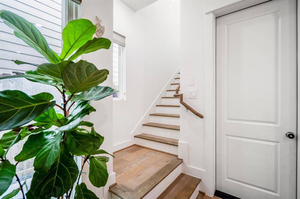 Stairway leading to second floor
