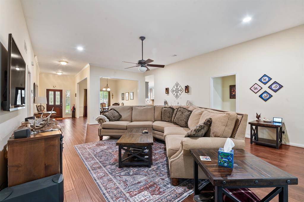 Family room is right in the heart of the home!