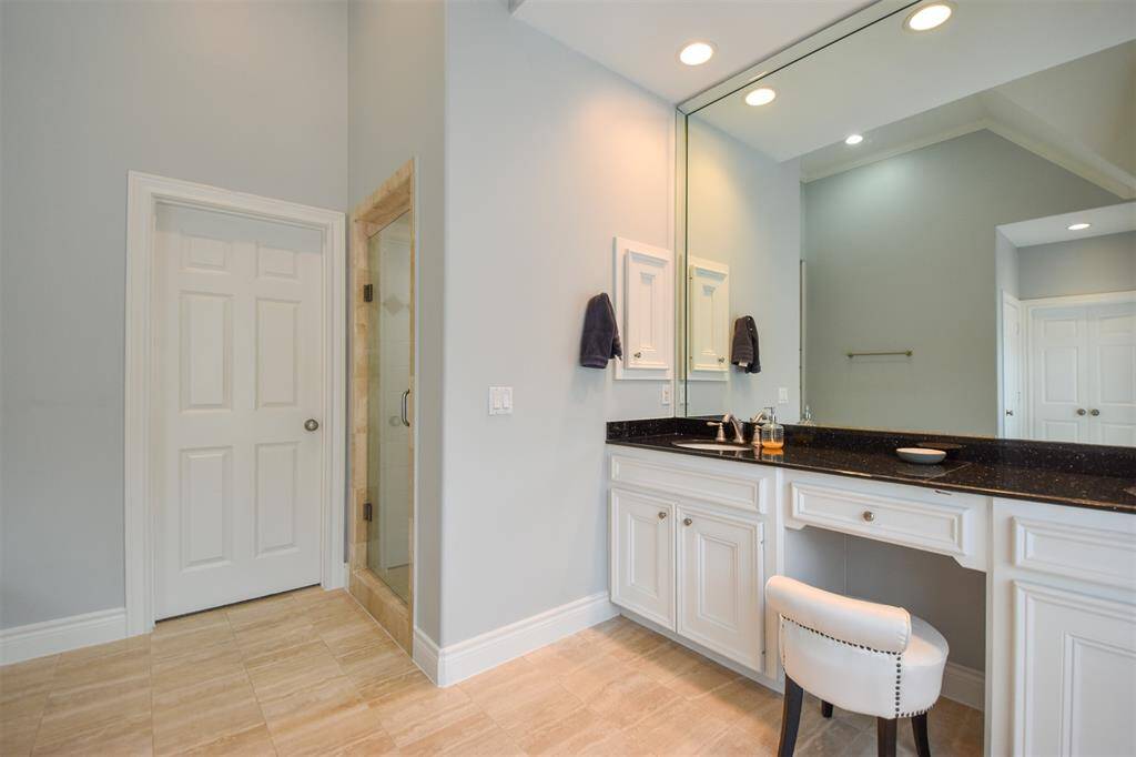 Alternate view of the bathroom - the door leads to the second primary closet