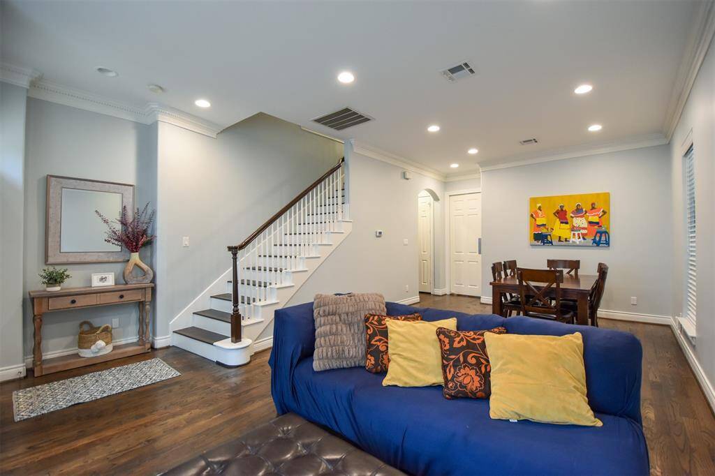 Alternate view of the formal living + dining areas