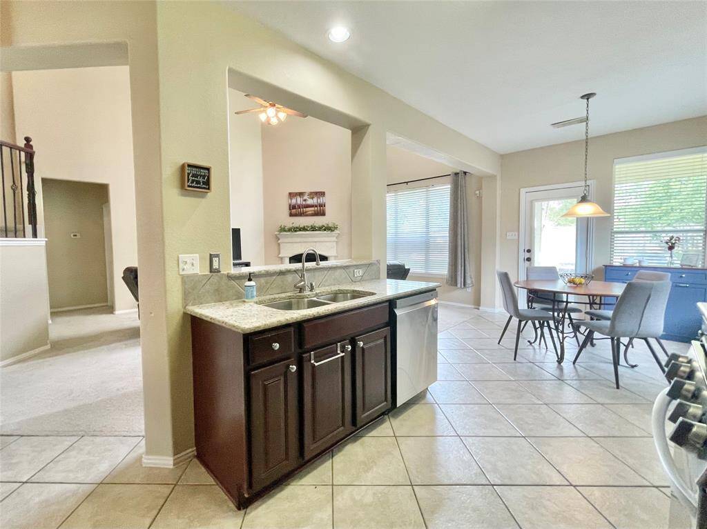 Family Room is open to the kitchen