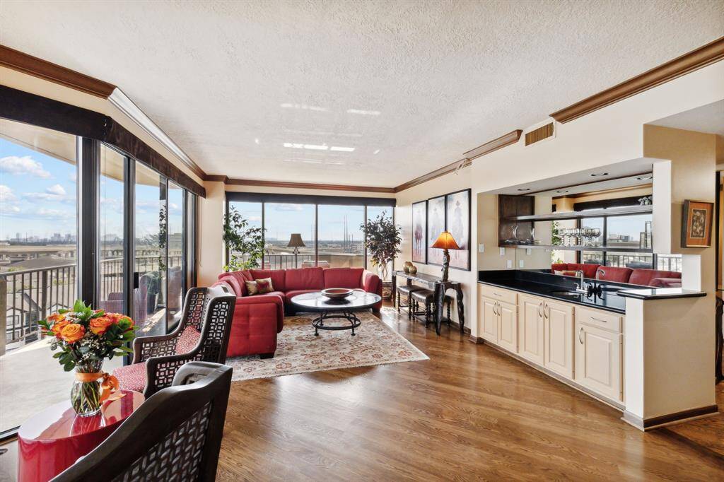 Open concept living space.