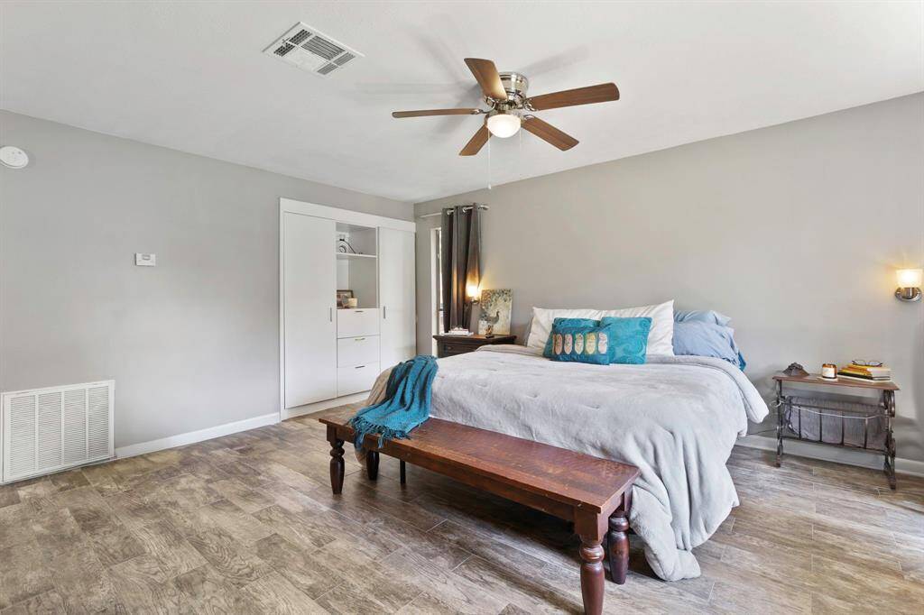 Built in pendant lighting and cabinetry lighting in closets. *Furniture options available