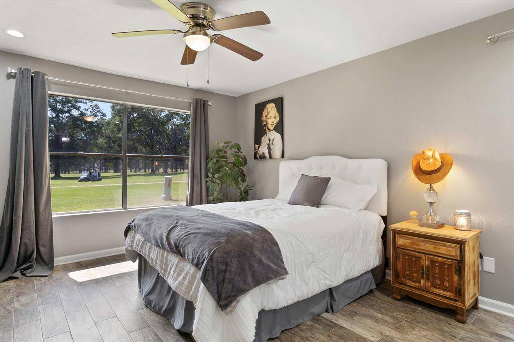 Second Master with en suite bathroom on looking golf course views.