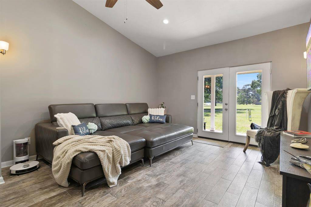 French doors leading out to patio and walk-on green.  *Furniture options available