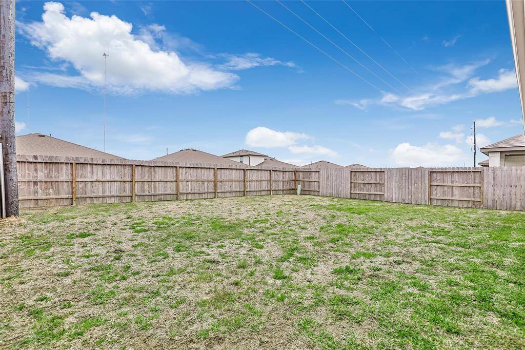 Large backyard