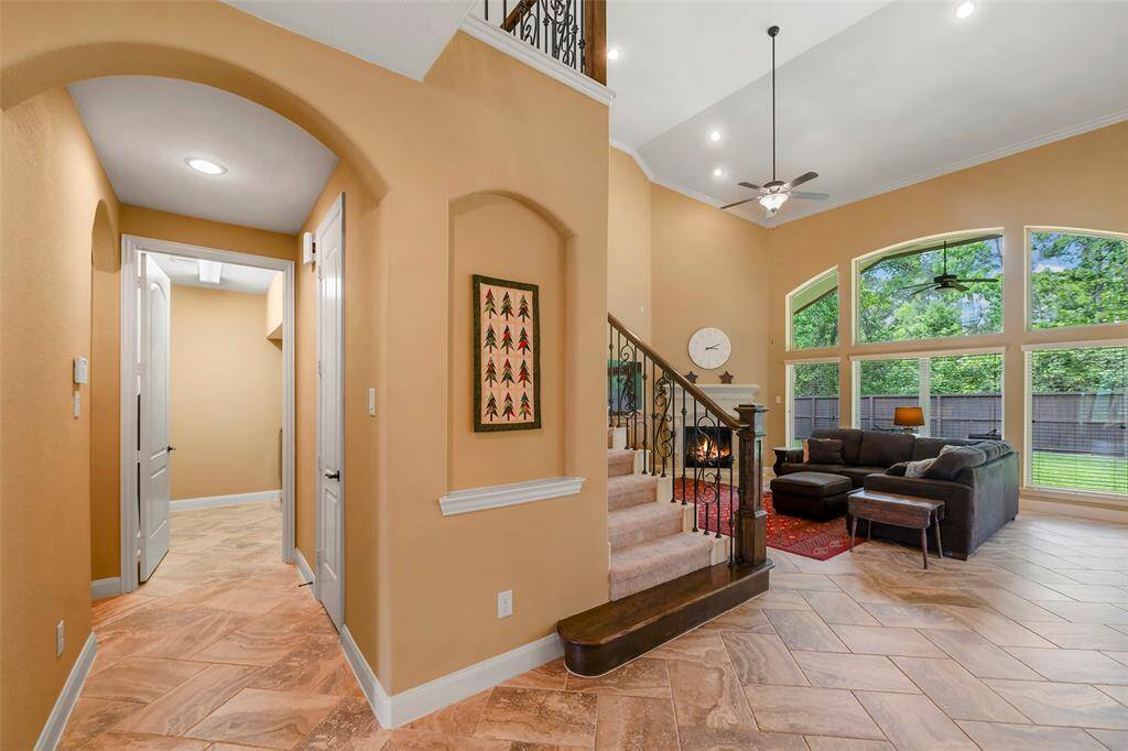 There's a mudroom conveniently located off of the laundry room.