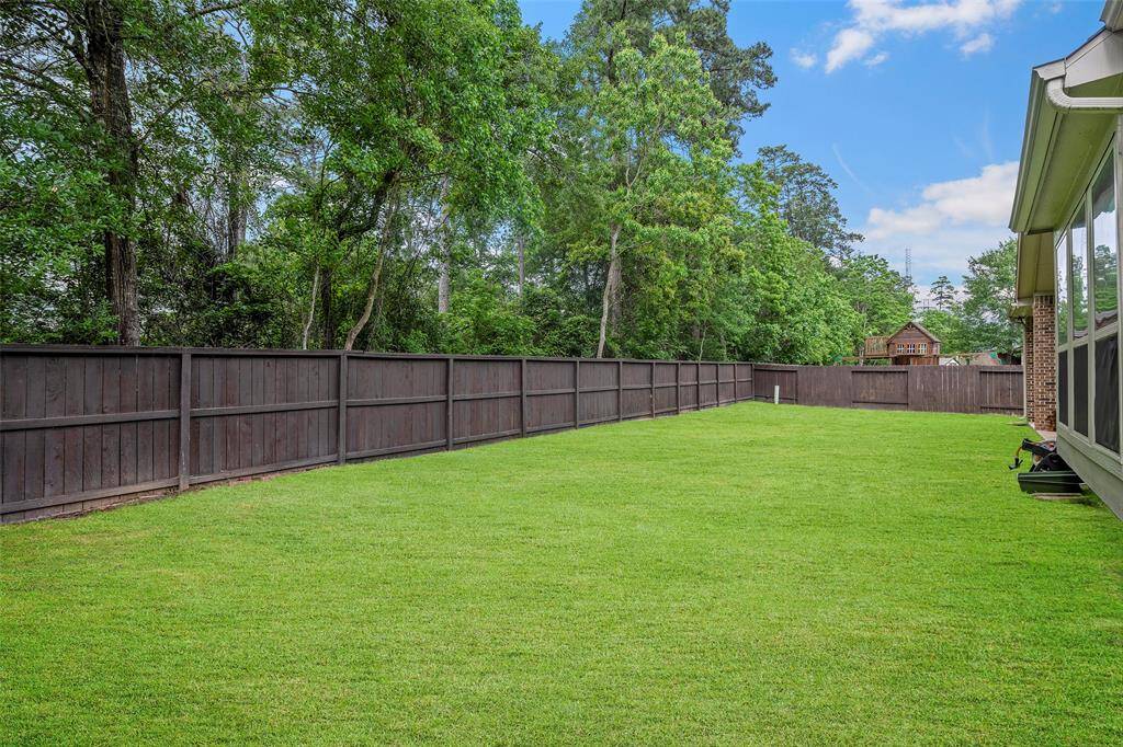 Tons of room for a pool, the kids to play, and fur babies to run.