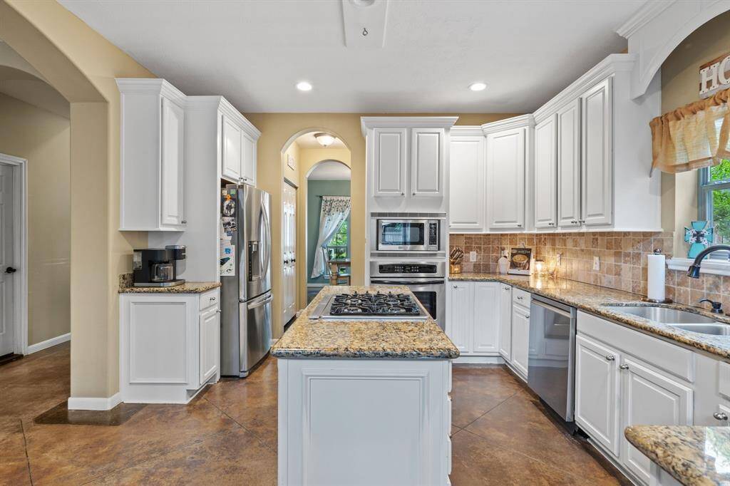 Kitchen view looking towards dining room