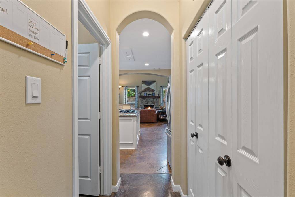 Pantry/Laundry room in between dining and kitchen