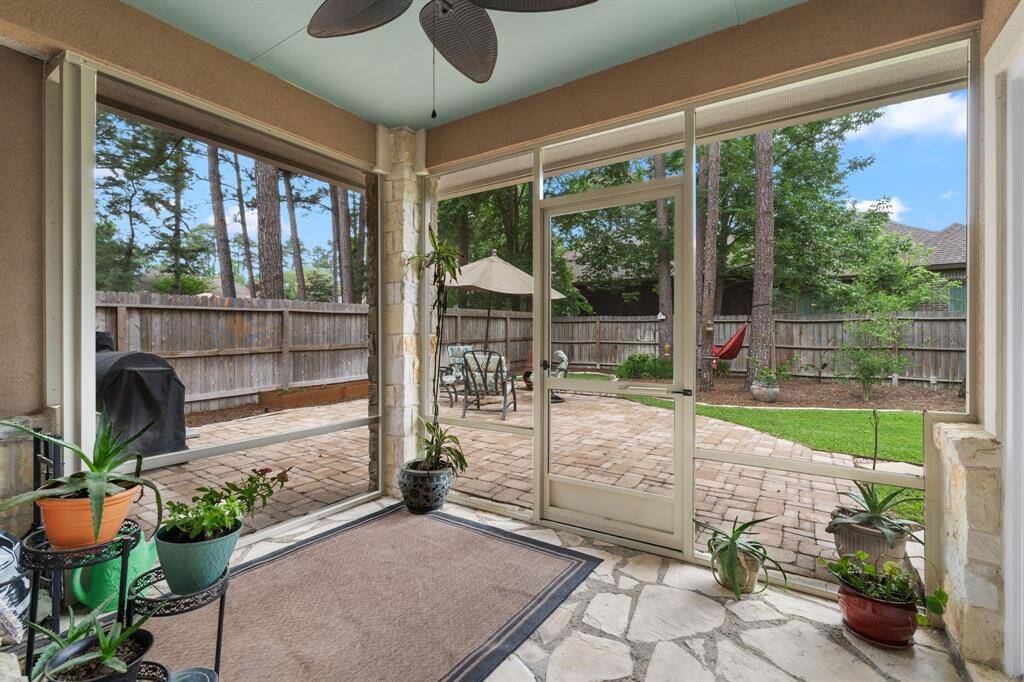 Screened in back patio