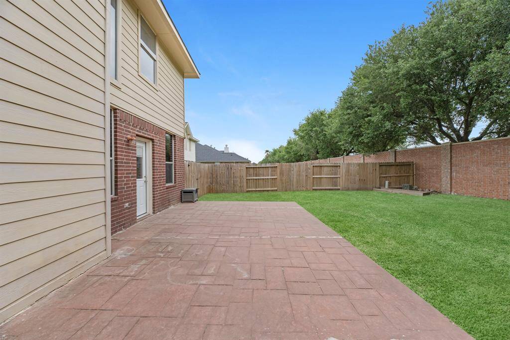 Back patio.