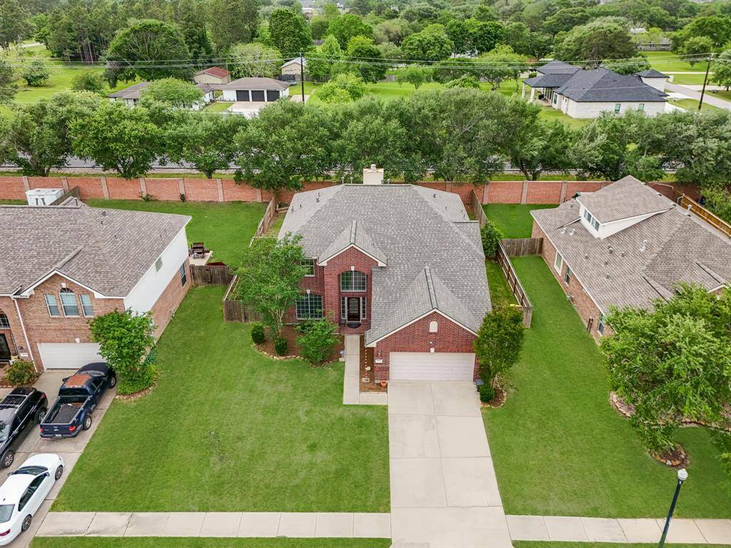 Aerial of home - NEW ROOF!