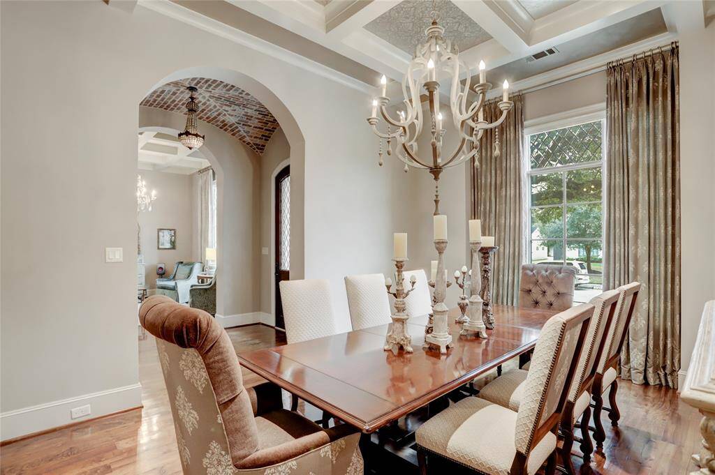 Another view of the formal dining opening to the formal living thru the beautiful entry.