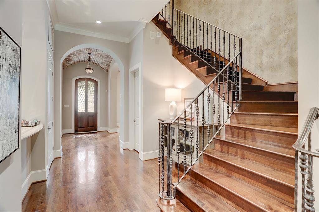 Staircase leading to the second floor looking to the entry